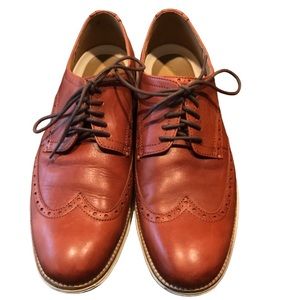 Cole Haan Original Grand Shortwing Oxford Shoes Woodbury/Ivory C26471 Size 10M